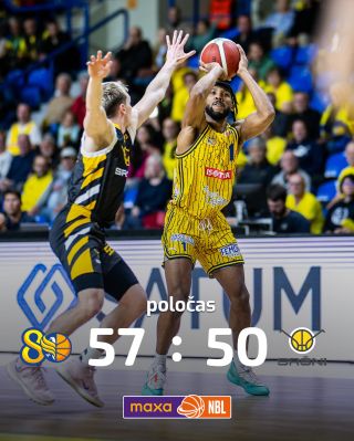 V poločase domácího utkání vedeme proti @srsni.photomate.pisek 57:50💪 #hejaopava #bkopava