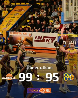 V dnešním vyrovnaném utkání prohráváme na palubovce @basketbalsluneta 95:99🏀 #hejaopava #bkopava #czbasketball #maxanbl