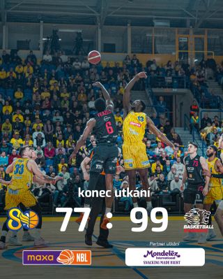 V dnešním domácím utkání prohráváme s @basketballnymburk 77:99🏀 Partnerem dnešního utkání byla firma @nejsladsi.prace 🍫...